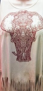 Foux suede elephant tank